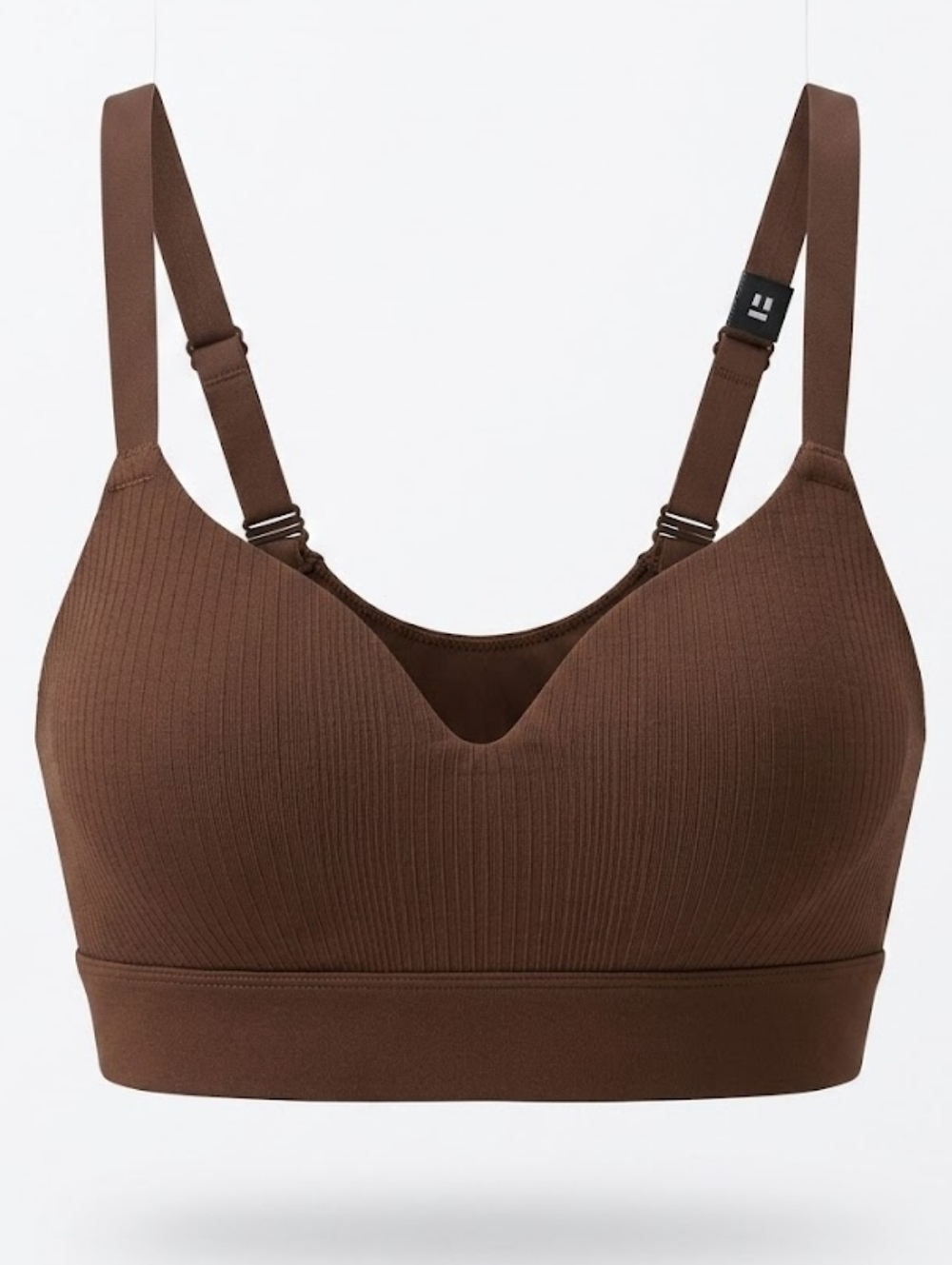 NWT Tommy John Ribbed Wireless Bralette - Chocolate Brown (MEDIUM) "Second Skin"